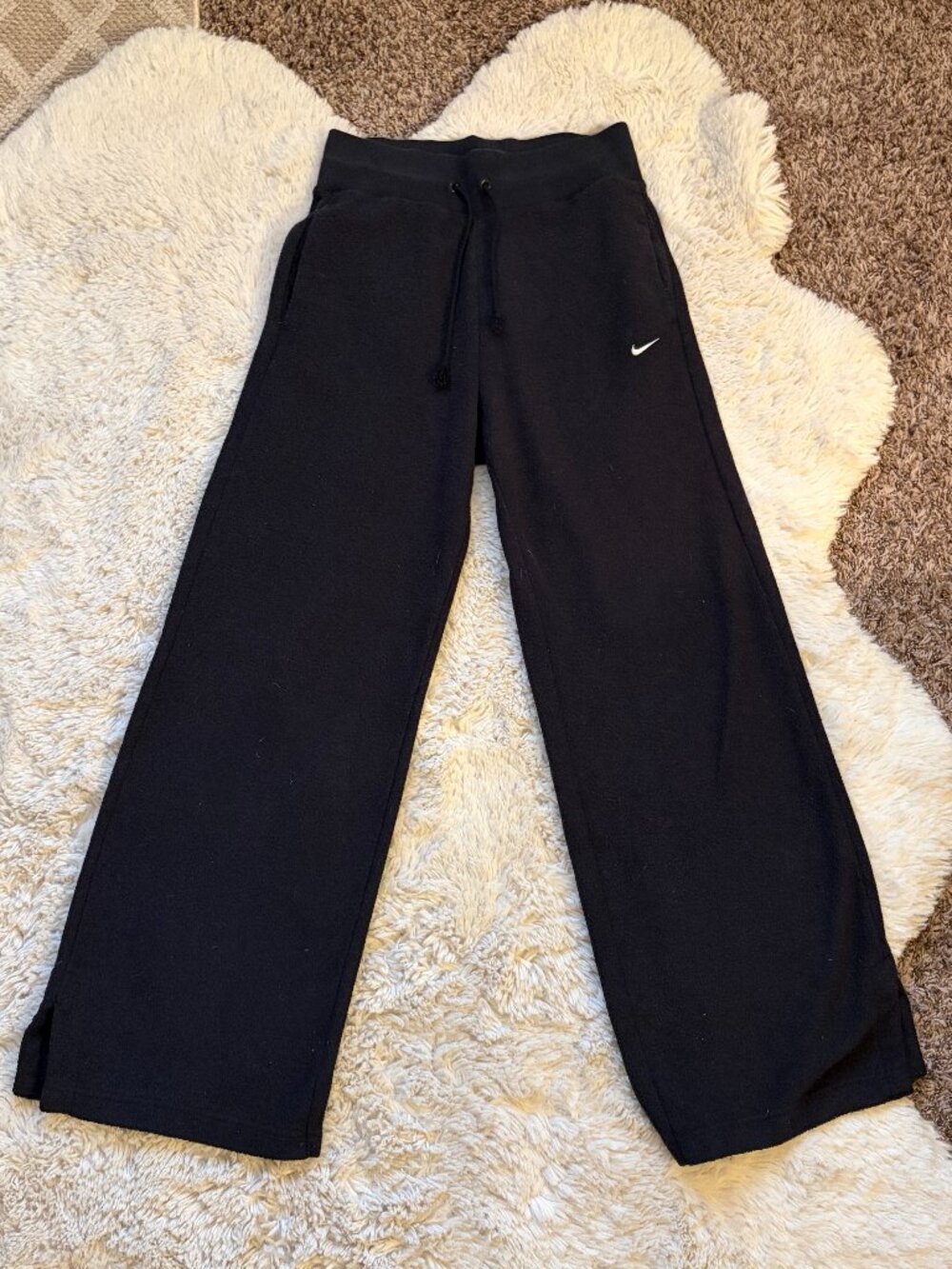 Nike Sportswear Phoenix Plush High-Waisted Wide-Leg Cozy Fleece Pants Size Small